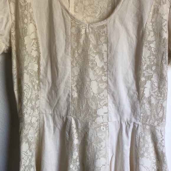 White crochet skater dress - Picture 2 of 5